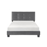 Bari Dark Gray Full Platform Bed from Homelegance - Luna Furniture