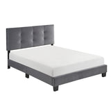 Bari Dark Gray Full Platform Bed from Homelegance - Luna Furniture