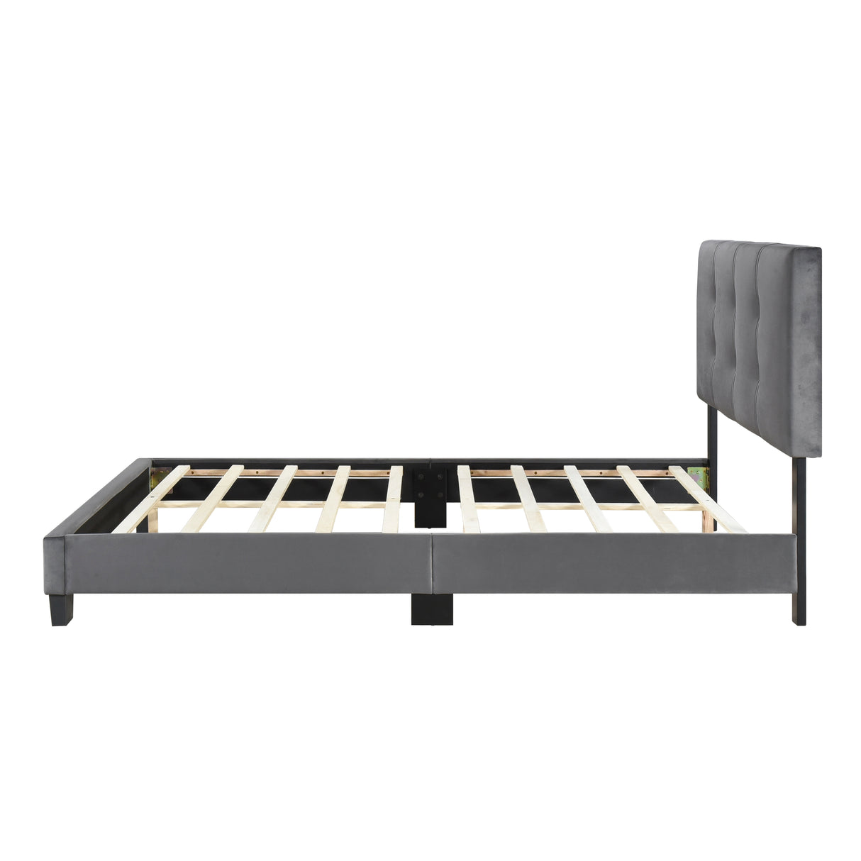 Bari Dark Gray Full Platform Bed from Homelegance - Luna Furniture