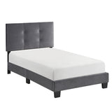 Bari Dark Gray Twin Platform Bed from Homelegance - Luna Furniture