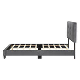 Bari Dark Gray Twin Platform Bed from Homelegance - Luna Furniture