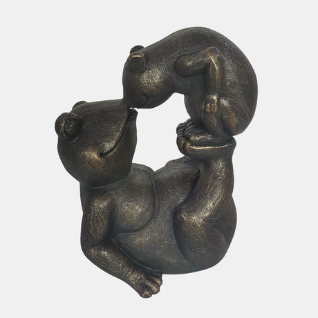 14" Frog Parent And Child Playing, Bronze from Sagebrook Home - Luna Furniture