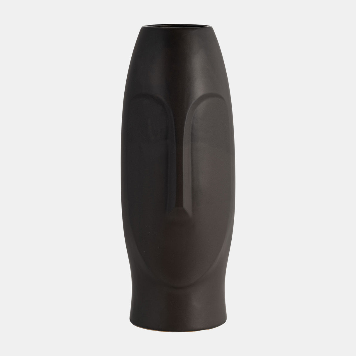 14"h Face Vase, Black from Sagebrook Home - Luna Furniture