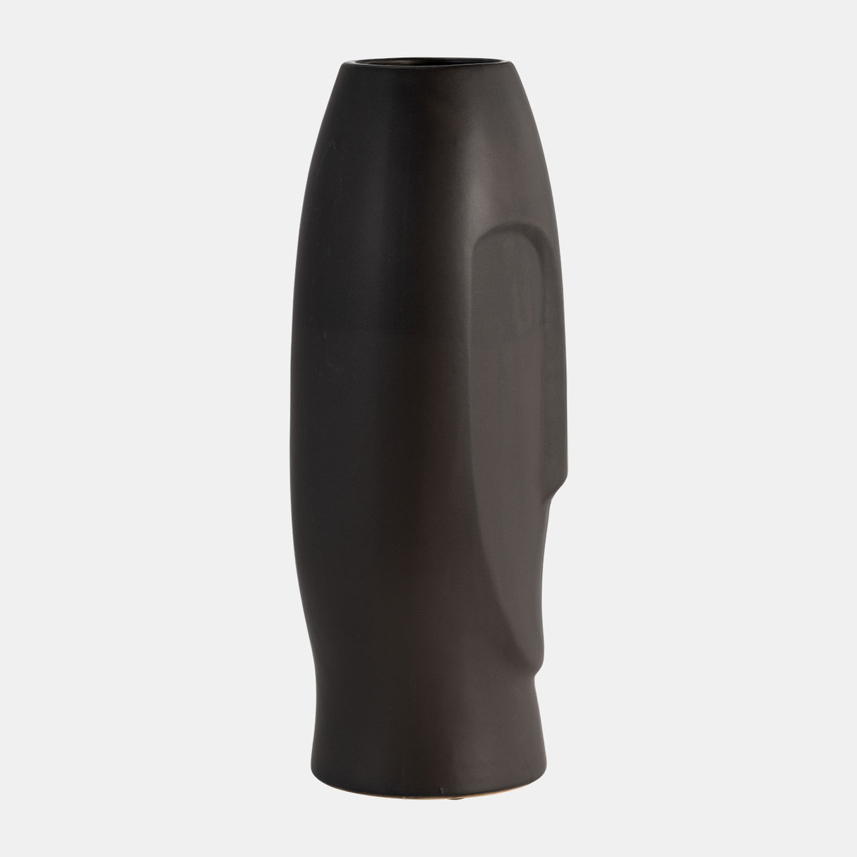 14"h Face Vase, Black from Sagebrook Home - Luna Furniture