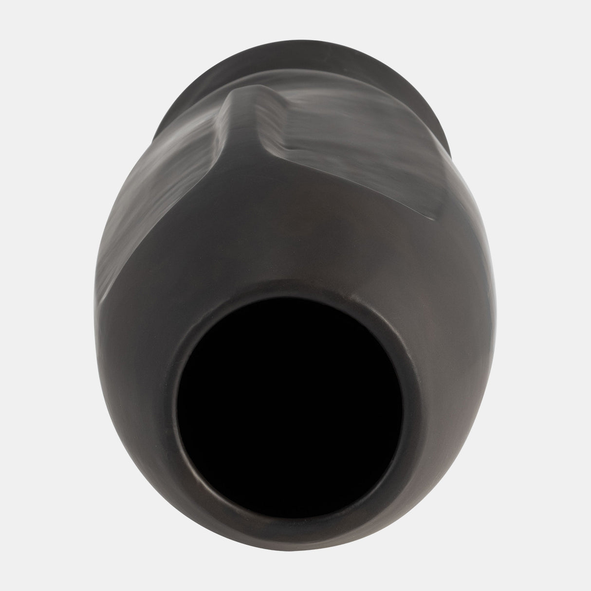 14"h Face Vase, Black from Sagebrook Home - Luna Furniture