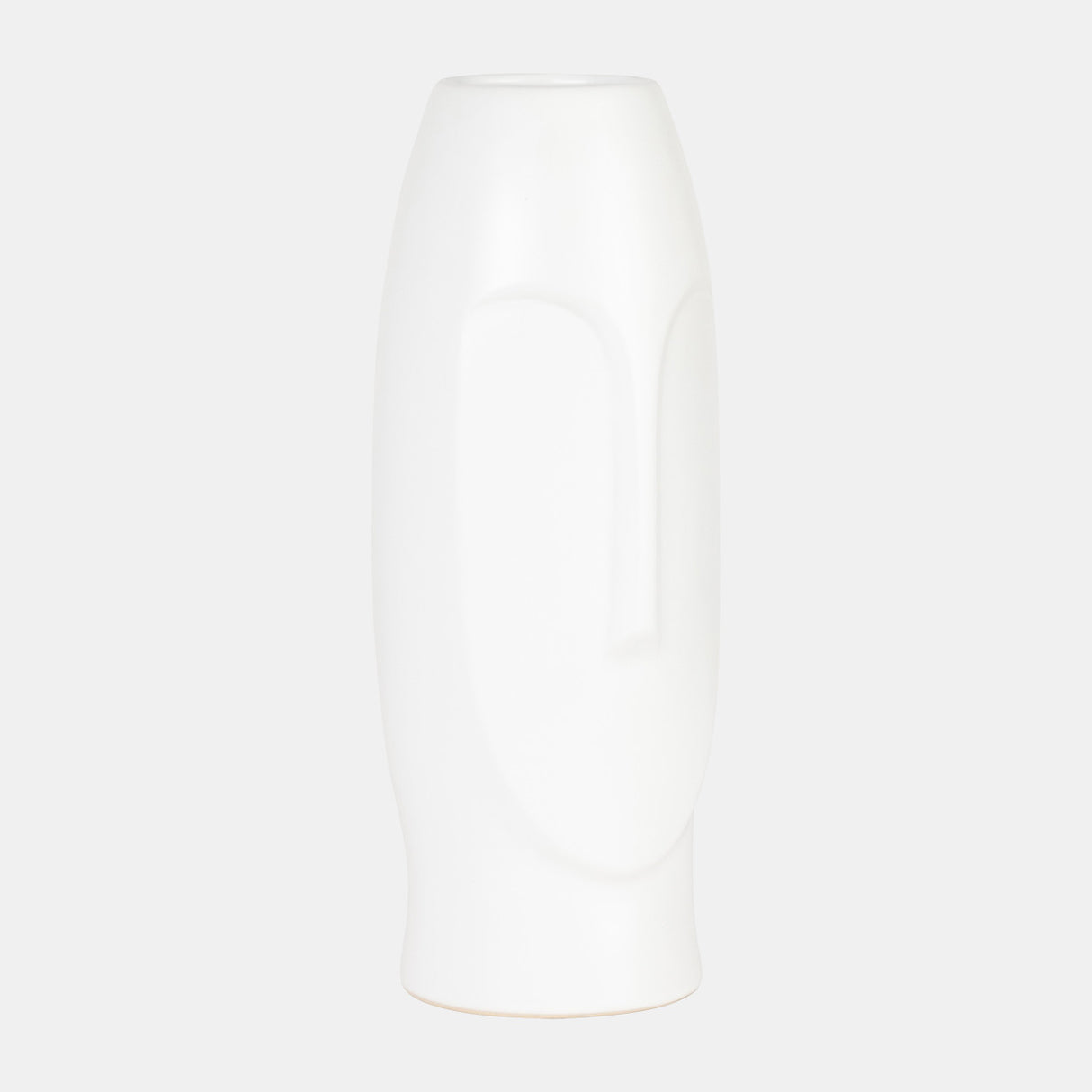 14"h Face Vase, White from Sagebrook Home - Luna Furniture