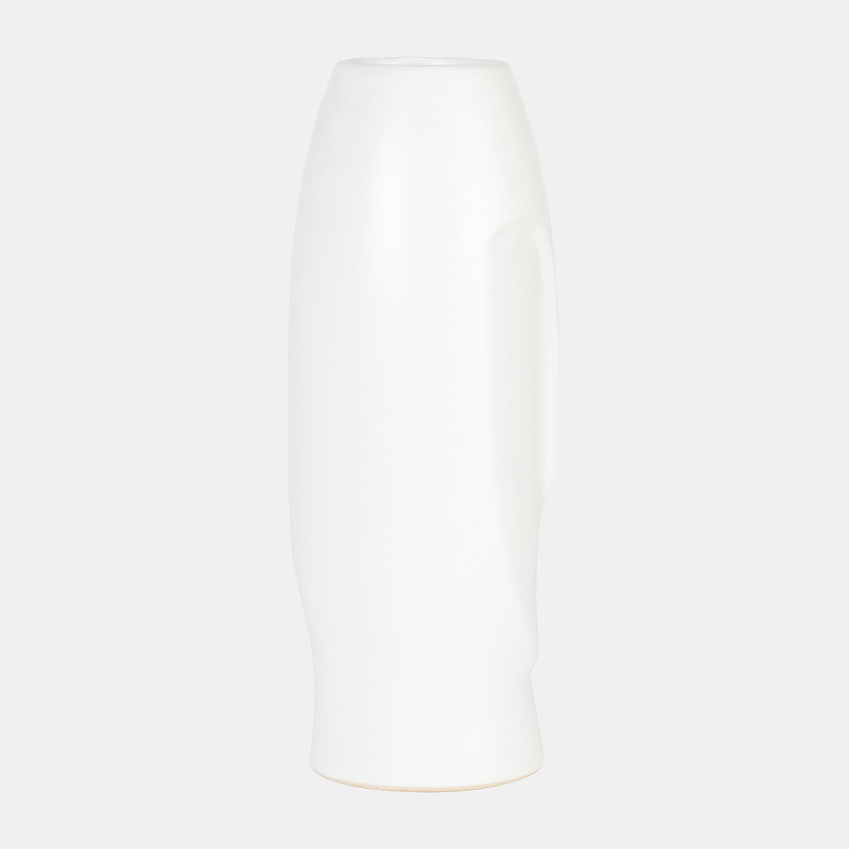 14"h Face Vase, White from Sagebrook Home - Luna Furniture