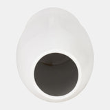 14"h Face Vase, White from Sagebrook Home - Luna Furniture