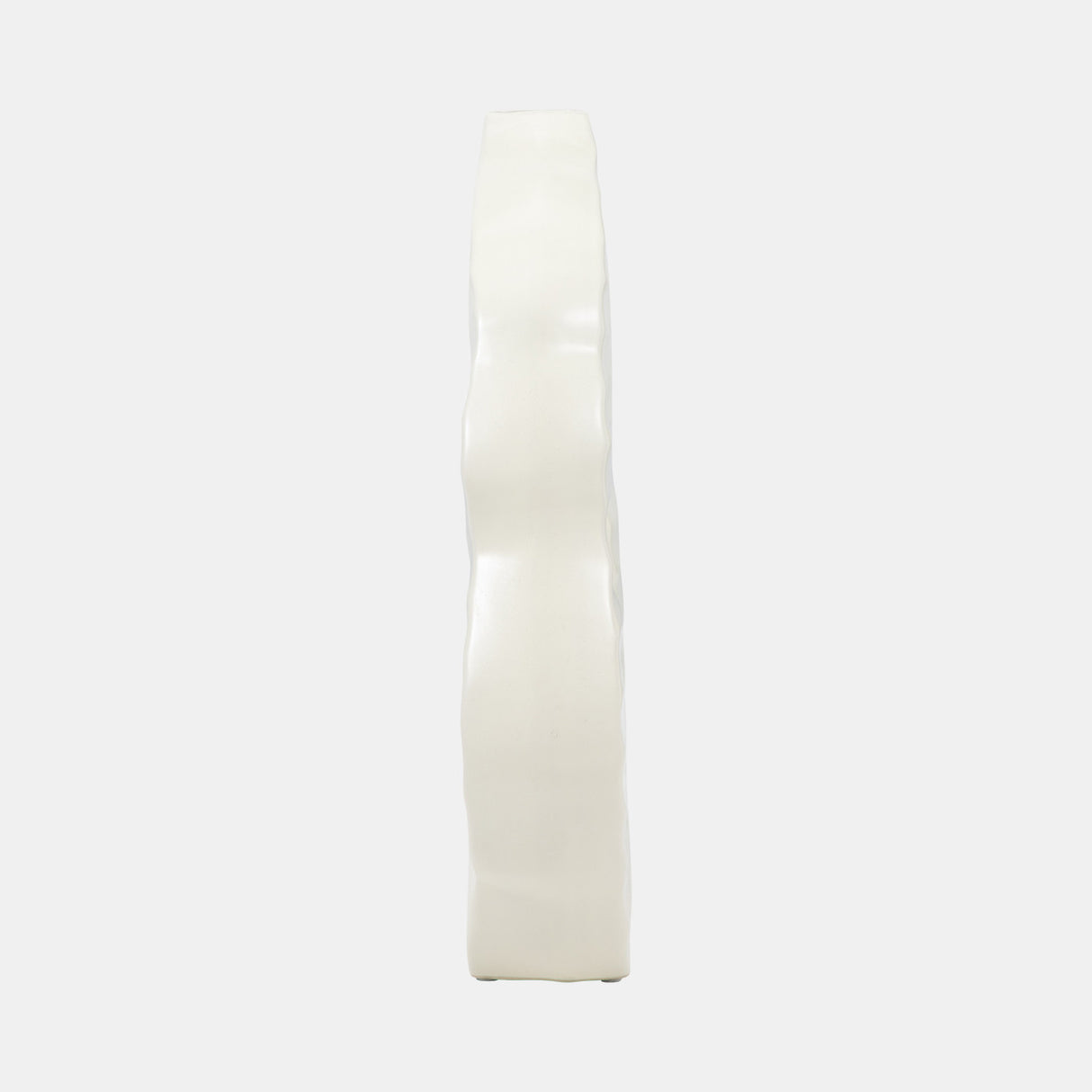 14" Ribbed Open-cut Out Vase, Ivory from Sagebrook Home - Luna Furniture