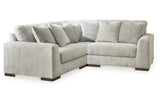 Regent Park Pewter 3-Piece Sectional -  Ashley - Luna Furniture