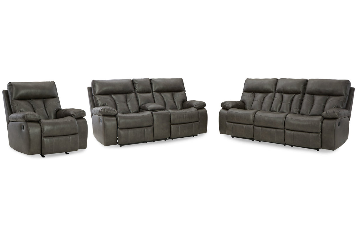 Willamen Quarry Reclining Sofa, Loveseat and Recliner -  Ashley - Luna Furniture