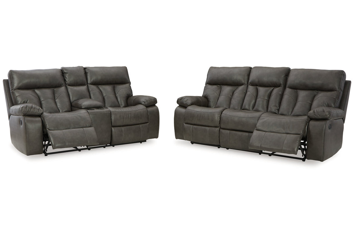 Willamen Quarry Reclining Sofa and Loveseat -  Ashley - Luna Furniture