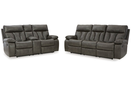 Willamen Quarry Reclining Sofa and Loveseat -  Ashley - Luna Furniture