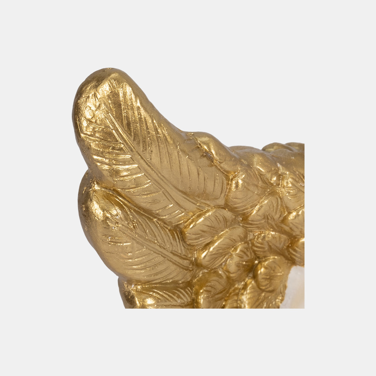 15" Garden Cherub With Heart, White/gold from Sagebrook Home - Luna Furniture