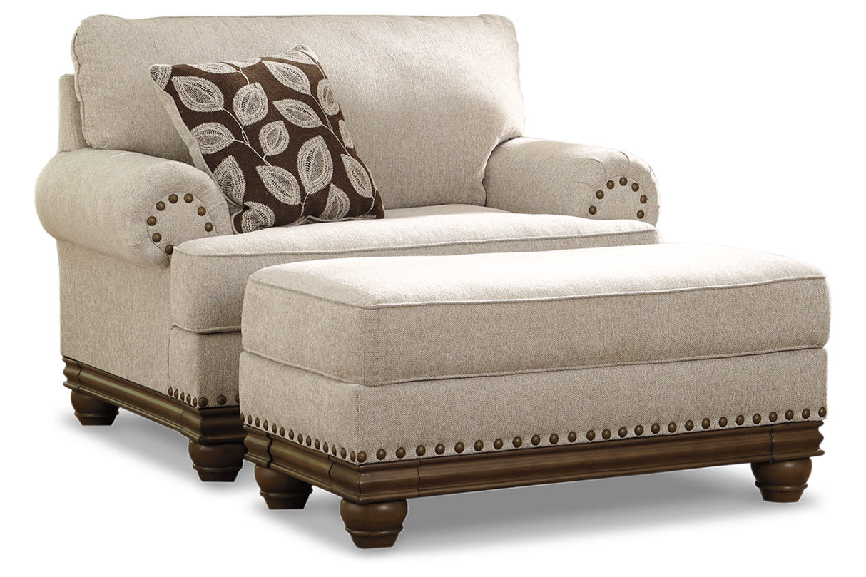 Harleson Wheat Loveseat, Chair, and Ottoman -  Ashley - Luna Furniture