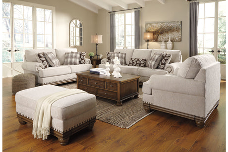 Harleson Wheat Sofa and Loveseat with Chair and Ottoman -  Ashley - Luna Furniture
