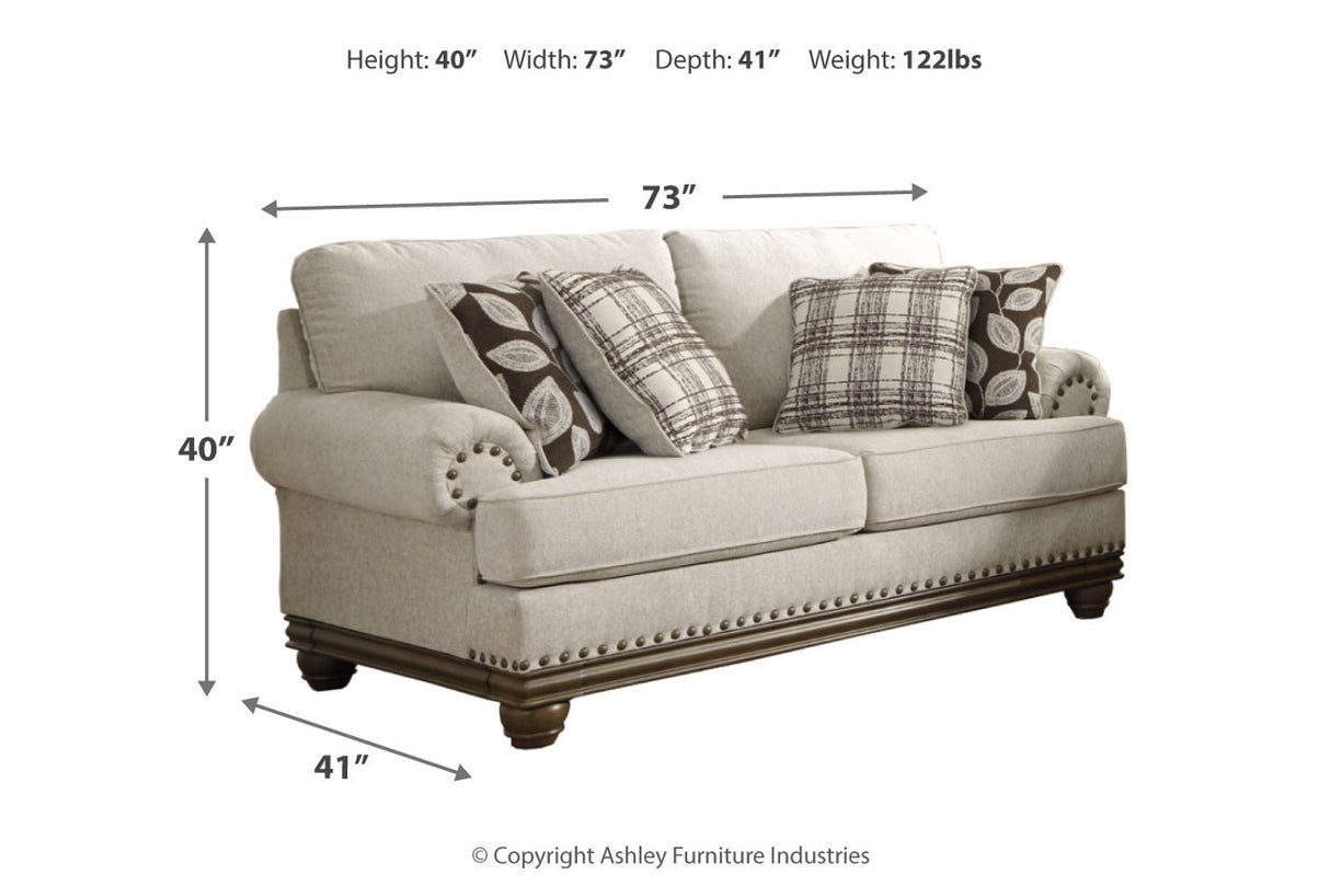 Harleson Wheat Loveseat, Chair, and Ottoman -  Ashley - Luna Furniture