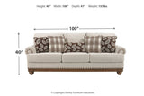 Harleson Wheat Sofa, Chair, and Ottoman -  Ashley - Luna Furniture