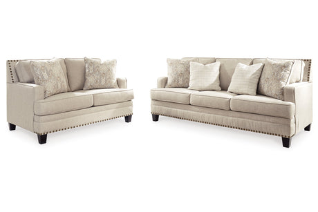 Claredon Linen Sofa, Loveseat and Chair from Ashley - Luna Furniture