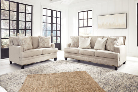 Claredon Linen Sofa and Loveseat from Ashley - Luna Furniture