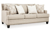 Claredon Linen Sofa, Loveseat, Chair and Ottoman from Ashley - Luna Furniture