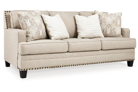 Claredon Linen Sofa, Loveseat, Chair and Ottoman -  Ashley - Luna Furniture