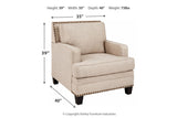 Claredon Linen Sofa, Loveseat and Chair from Ashley - Luna Furniture