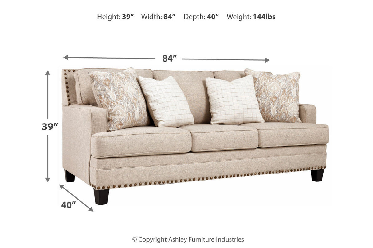 Claredon Linen Sofa and Chair from Ashley - Luna Furniture