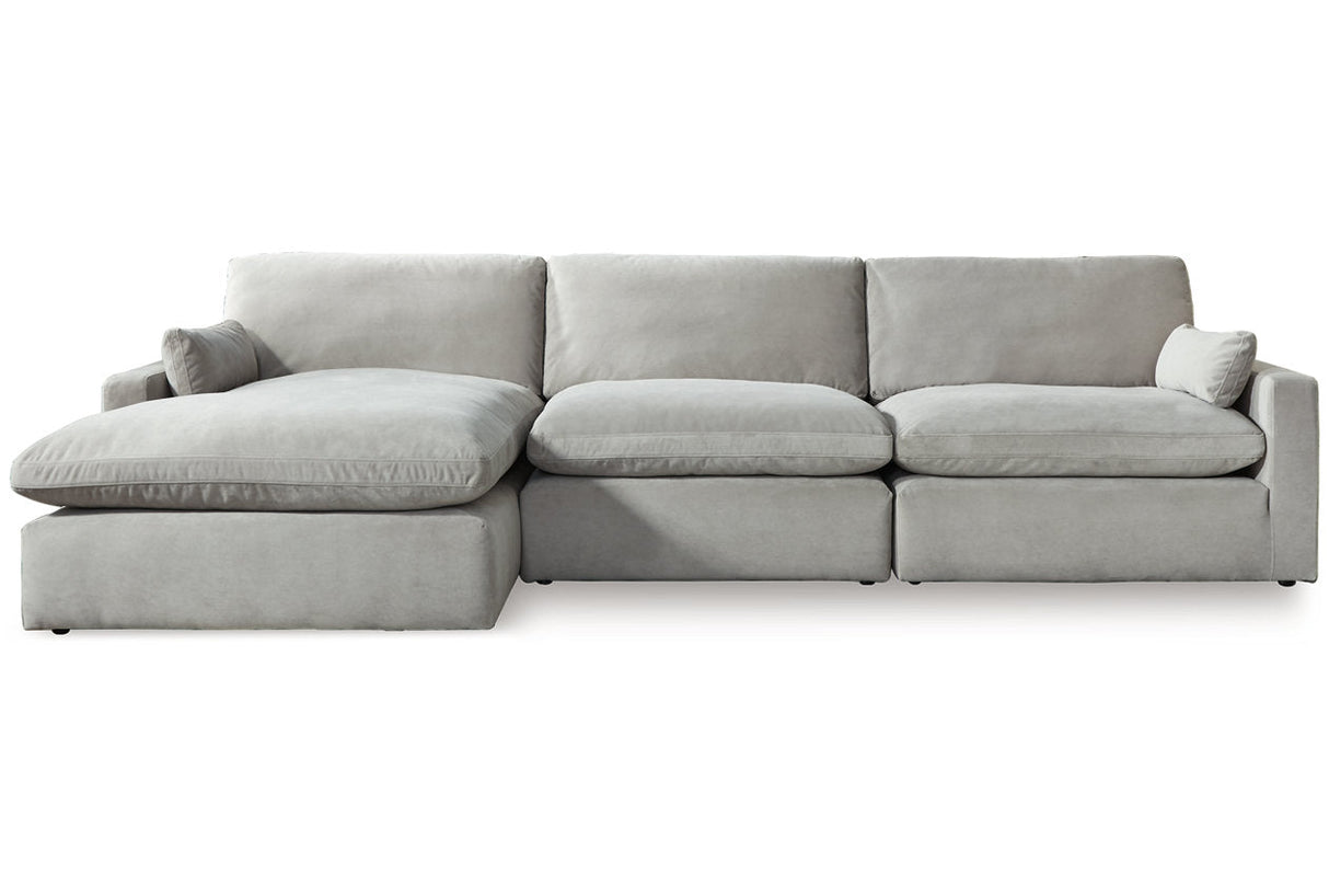 Sophie Gray 3-Piece LAF Chaise Sectional -  Ashley - Luna Furniture
