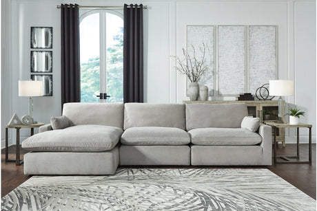 Sophie Gray 3-Piece LAF Chaise Sectional -  Ashley - Luna Furniture