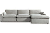 Sophie Gray 3-Piece RAF Chaise Sectional -  Ashley - Luna Furniture