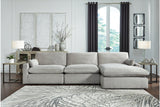 Sophie Gray 3-Piece RAF Chaise Sectional -  Ashley - Luna Furniture