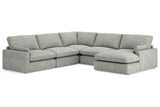 Sophie Gray 5-Piece Sectional with Chaise -  Ashley - Luna Furniture