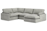 Sophie Gray 4-Piece Sectional with Chaise -  Ashley - Luna Furniture