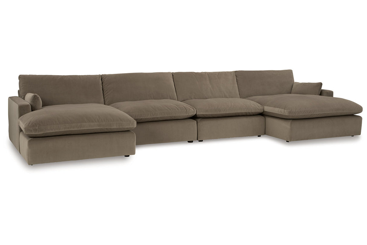 Sophie Cocoa 4-Piece Sectional with Chaise -  Ashley - Luna Furniture