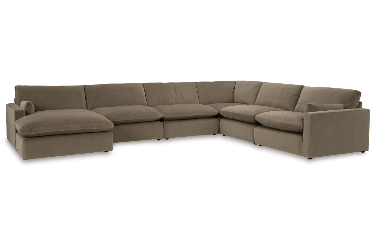 Sophie Cocoa 6-Piece Sectional with Chaise -  Ashley - Luna Furniture