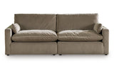 Sophie Cocoa 2-Piece Sectional Loveseat -  Ashley - Luna Furniture