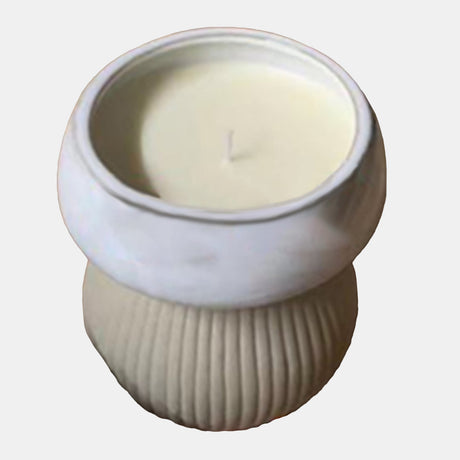 16oz Citro Candle Mushrom, Ivory from Sagebrook Home - Luna Furniture