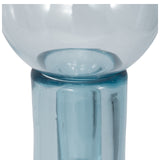 17" Glass Bottle With Stopper, Light Blue from Sagebrook Home - Luna Furniture