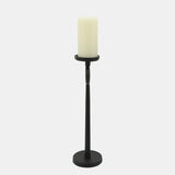 17"h Metal Candle Holder, Black from Sagebrook Home - Luna Furniture