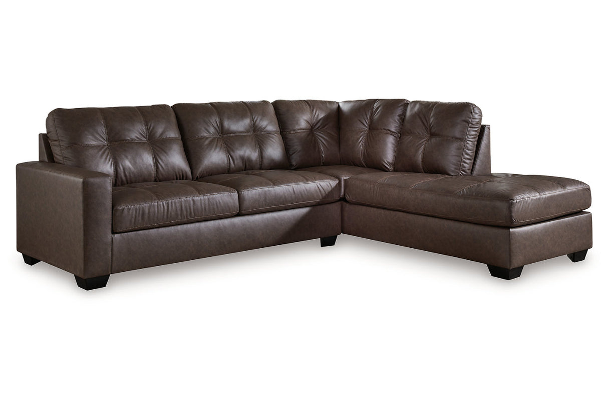 Barlin Mills Umber 2-Piece Sectional with Chaise -   - Luna Furniture