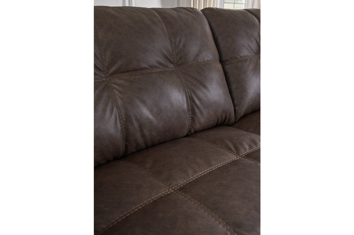 Barlin Mills Umber 2-Piece Sectional with Chaise -   - Luna Furniture