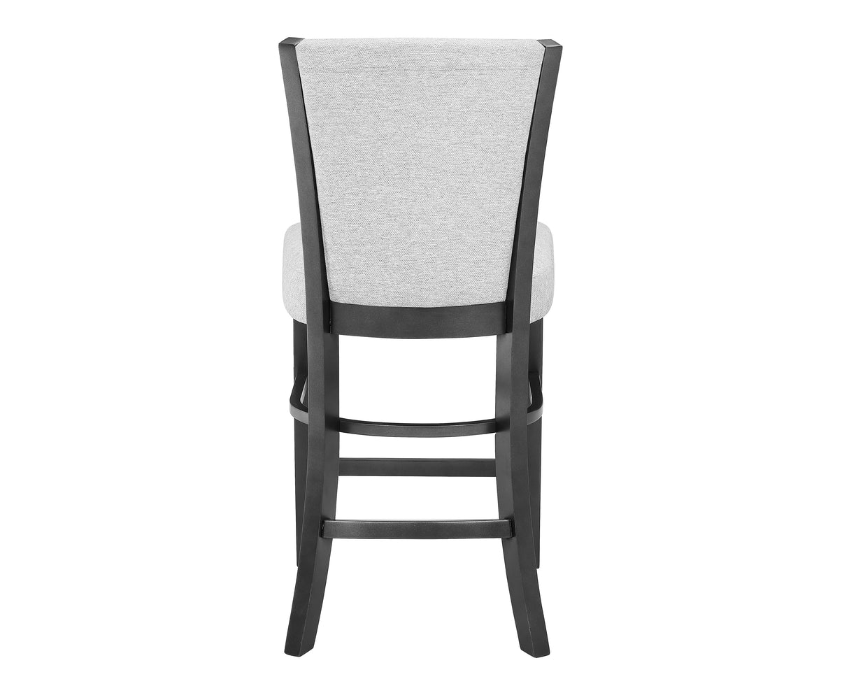 Camelia Dove Gray Counter Height Chair, Set of 2 -  Crown Mark - Luna Furniture