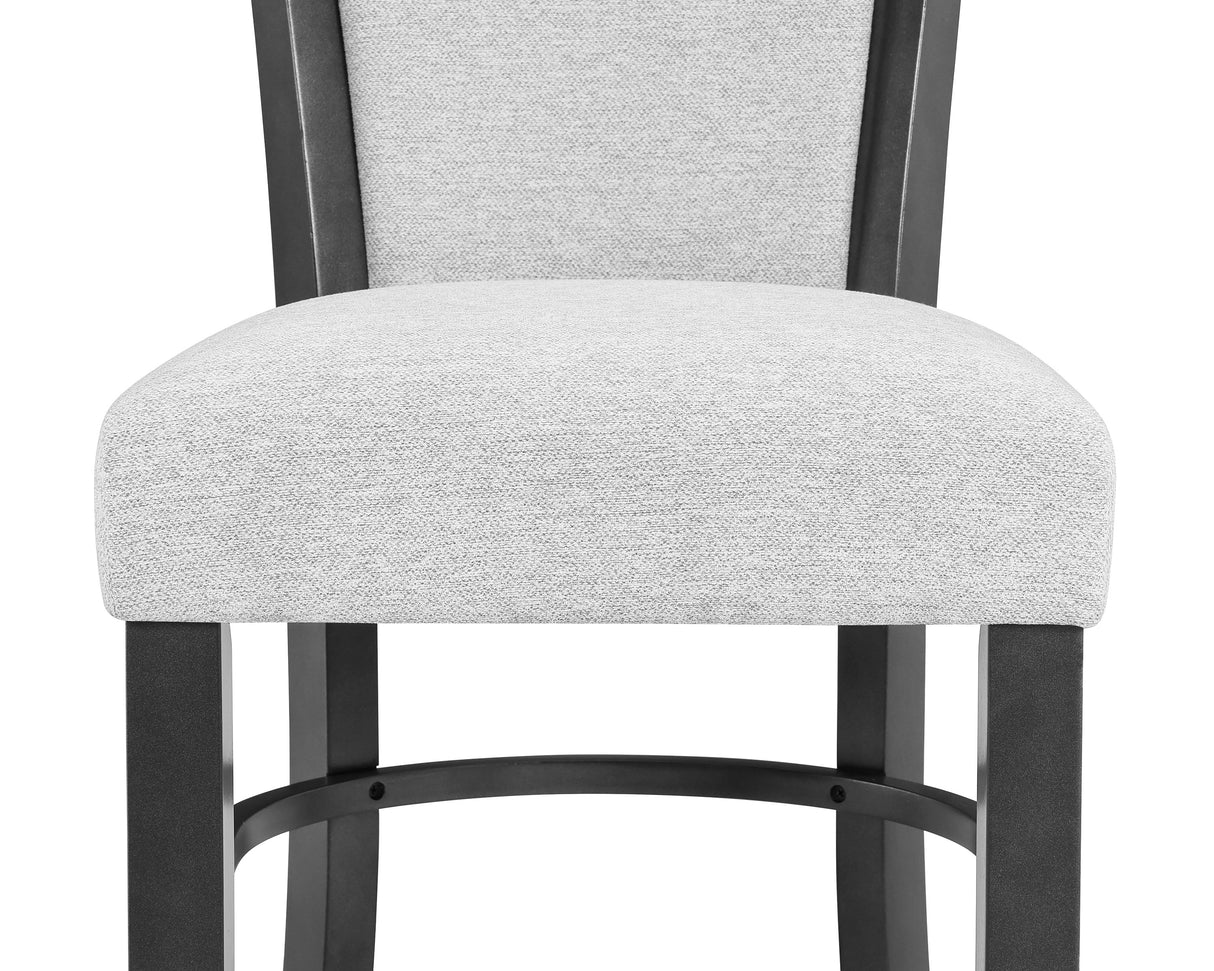 Camelia Dove Gray Counter Height Chair, Set of 2 -  Crown Mark - Luna Furniture