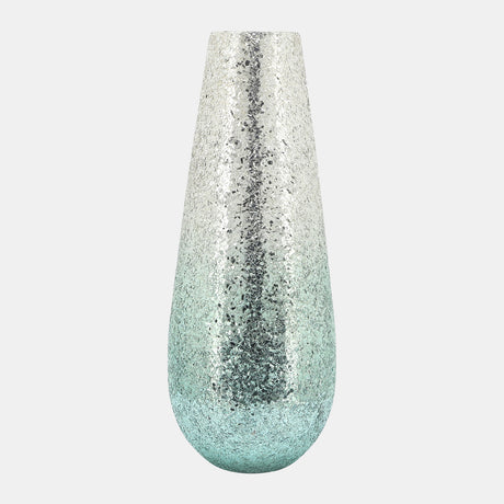 18" Crackled Vase, Green Ombre from Sagebrook Home - Luna Furniture