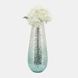 18" Crackled Vase, Green Ombre from Sagebrook Home - Luna Furniture