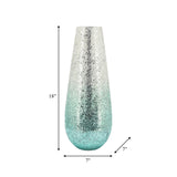 18" Crackled Vase, Green Ombre from Sagebrook Home - Luna Furniture