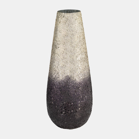 18" Crackled Vase, Plum Ombre from Sagebrook Home - Luna Furniture