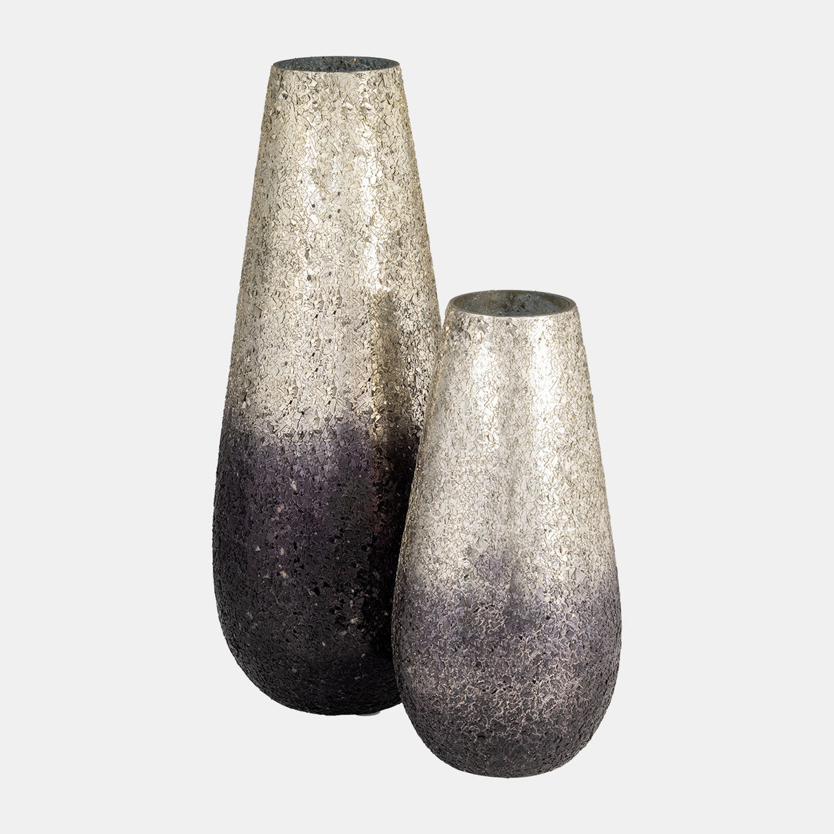 18" Crackled Vase, Plum Ombre from Sagebrook Home - Luna Furniture