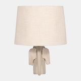 18" Ecomix Elephant Lamp, Beige from Sagebrook Home - Luna Furniture